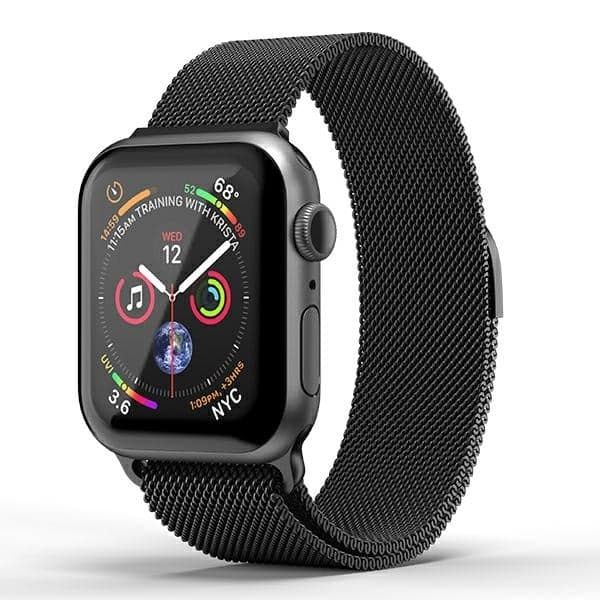 Λουράκι ρολογιού SuperDry Apple Watch 38/40/41mm Σειρά 1/2/3/4/5/6/7/8/SE/SE2/SE3 Μαύρο λουράκι ρολογιού 41681