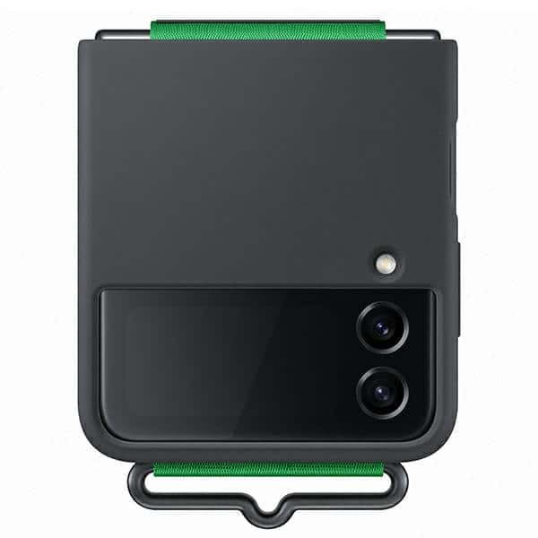 Λουράκι σιλικόνης Etui Samsung EF-GF721BEGWW Z Flip 4czarny/μαύρο
