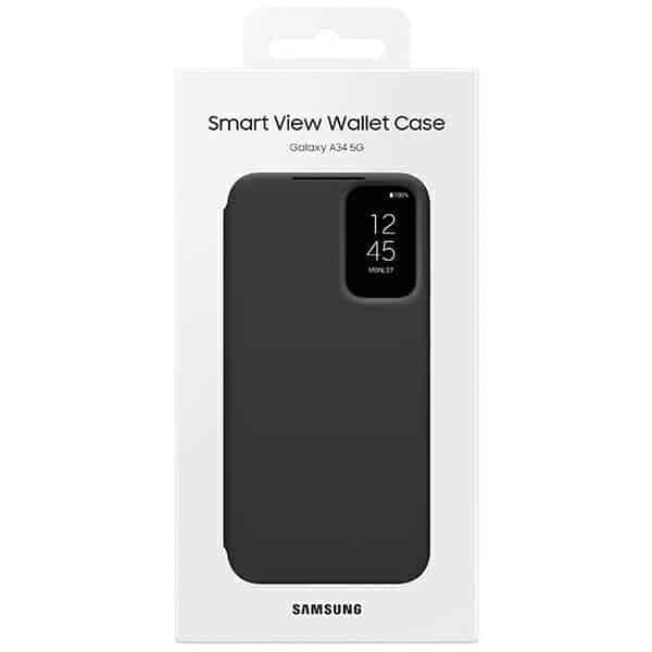 Samsung Smart View Wallet - θήκη για Samsung Galaxy A34 - Μαύρο 6