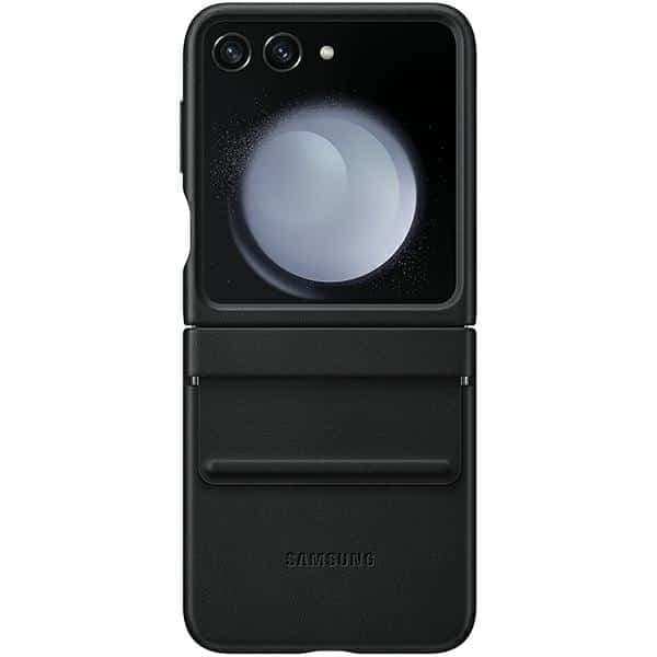 Samsung Flap Eco-Leather - θήκη για Samsung Galaxy Z Flip5 - Μαύρο