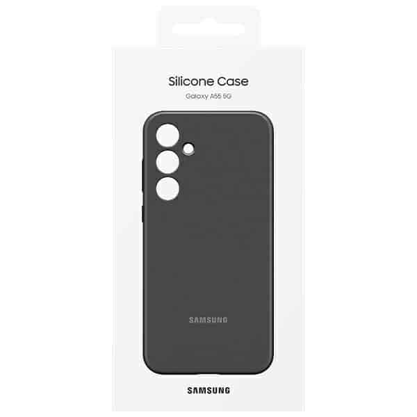 Θήκη σιλικόνης Samsung EF-PA556TBEGWW A55 5G A556 μαύρη 6