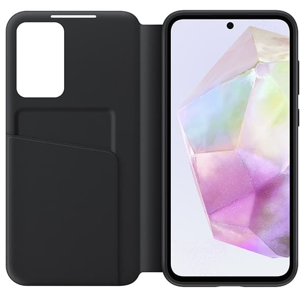 Samsung Smart View Wallet - θήκη για Samsung Galaxy A35 - Μαύρο 4