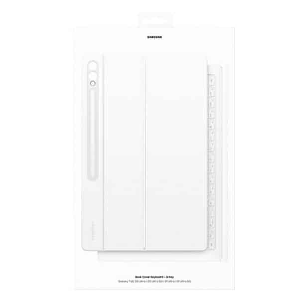 Πληκτρολόγιο Samsung EF-DX925UWEGWW Tab S10Ultra / S9 Ultra με κάλυμμα βιβλίου, λευκό 9