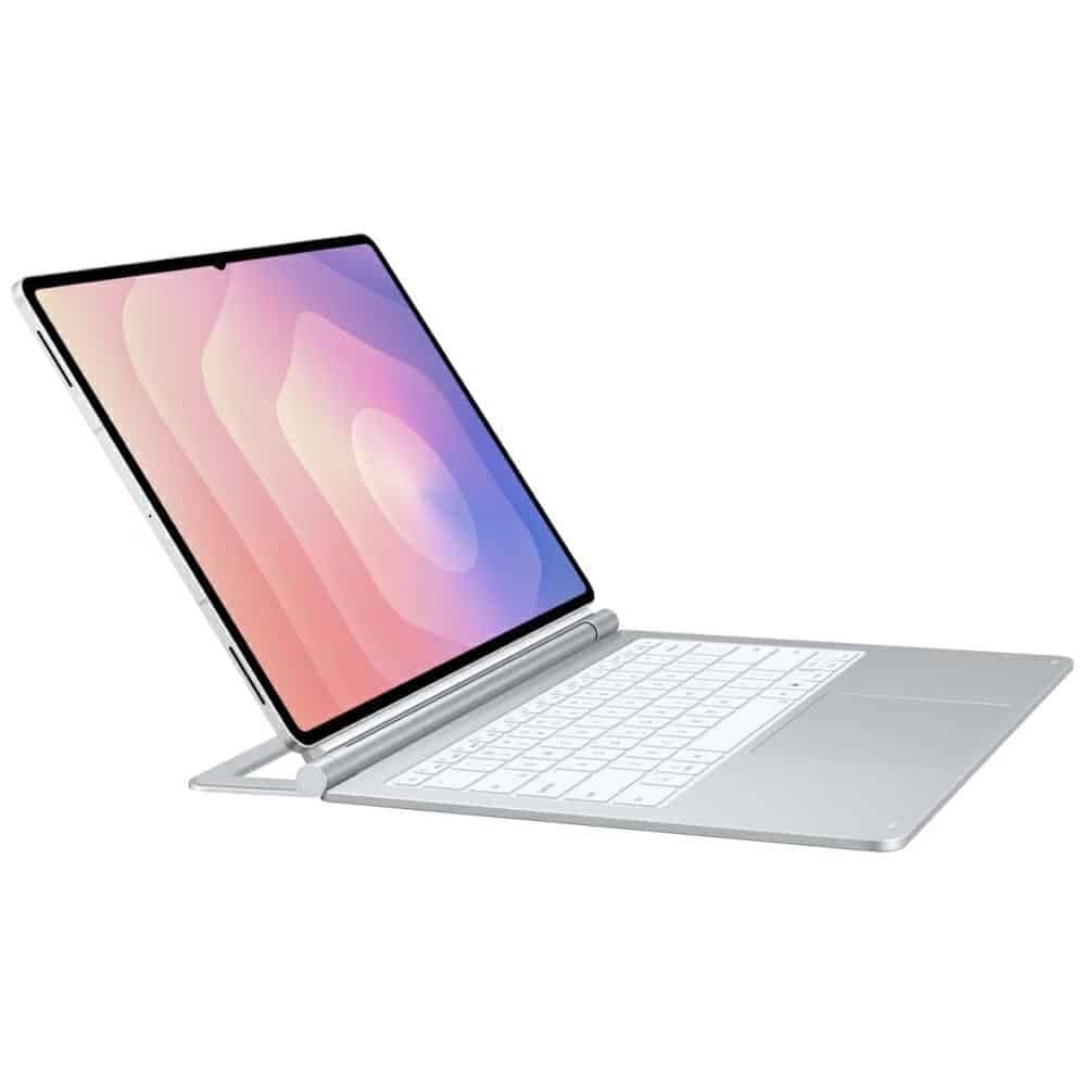 Λεπτό πληκτρολόγιο Samsung Book Cover για Galaxy Tab S11 Ultra Pro, ασημί 6