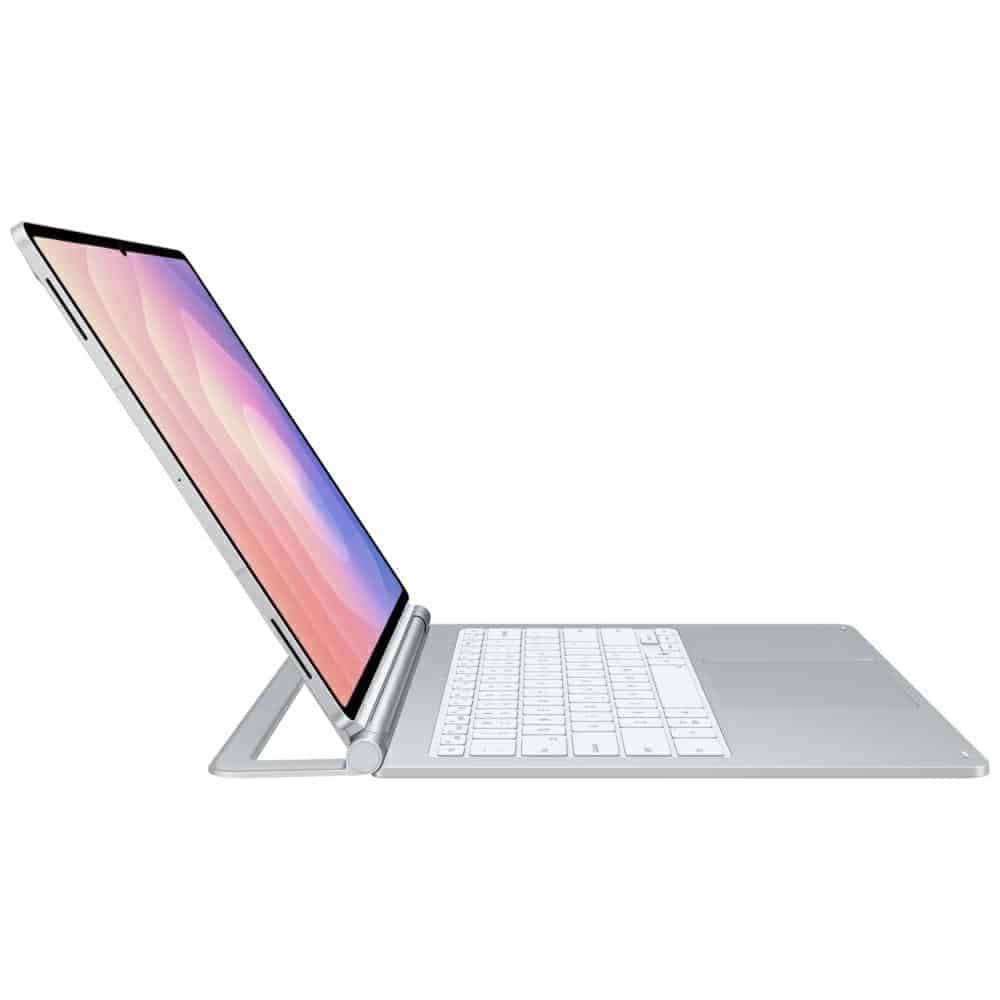 Λεπτό πληκτρολόγιο Samsung Book Cover για Galaxy Tab S11 Ultra Pro, ασημί 7