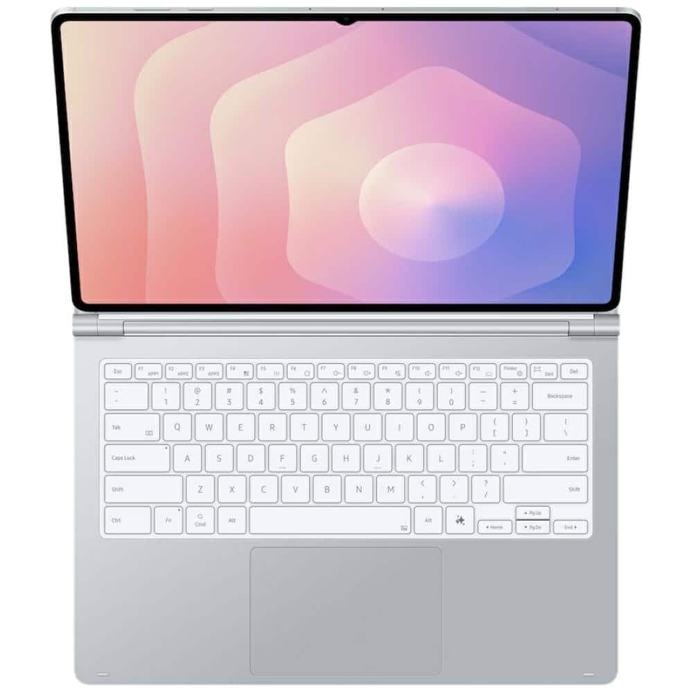 Λεπτό πληκτρολόγιο Samsung Book Cover για Galaxy Tab S11 Ultra Pro, ασημί 9