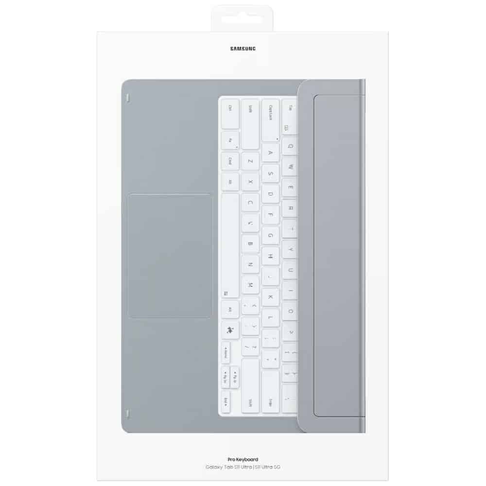 Λεπτό πληκτρολόγιο Samsung Book Cover για Galaxy Tab S11 Ultra Pro, ασημί 10
