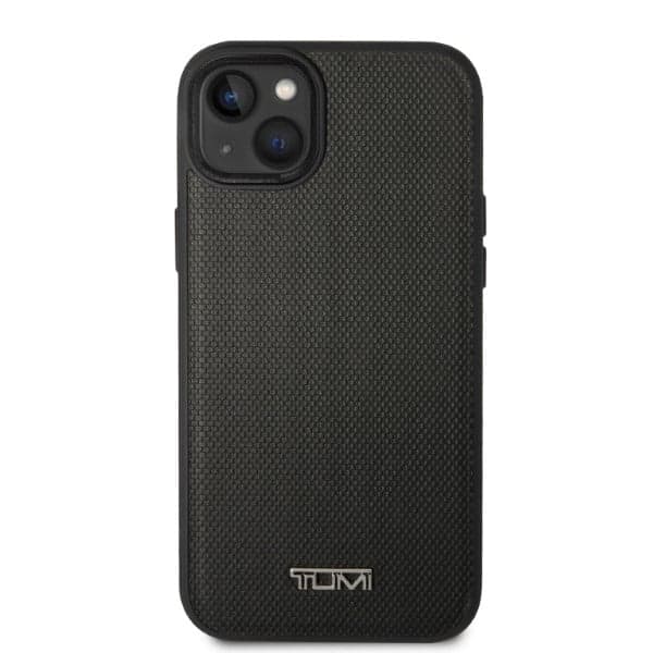 Tumi MagSafe Δερμάτινη Θήκη Ballistic Pattern - θήκη για Apple iPhone 14 / 15 13 - Μαύρο 3