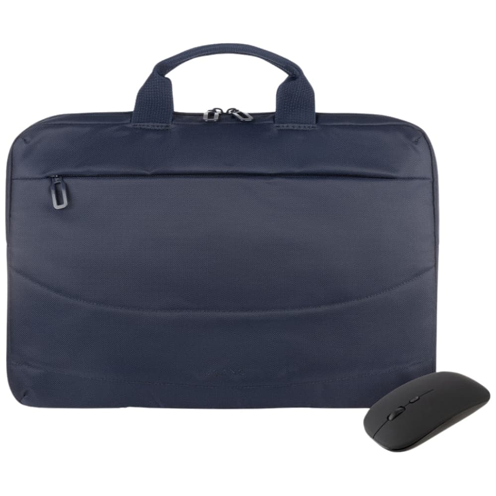 Σετ Tucano Borsa Idea: Τσάντα φορητού υπολογιστή 15,6" + ποντίκι σε μπλε χρώμα