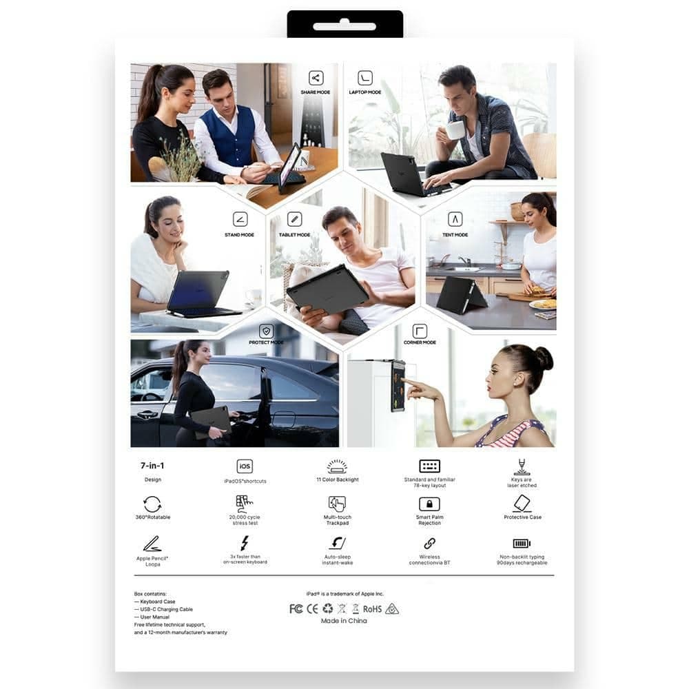 Typecase Flexbook Touch - θήκη για Apple iPad (2025) - Ασημί 20