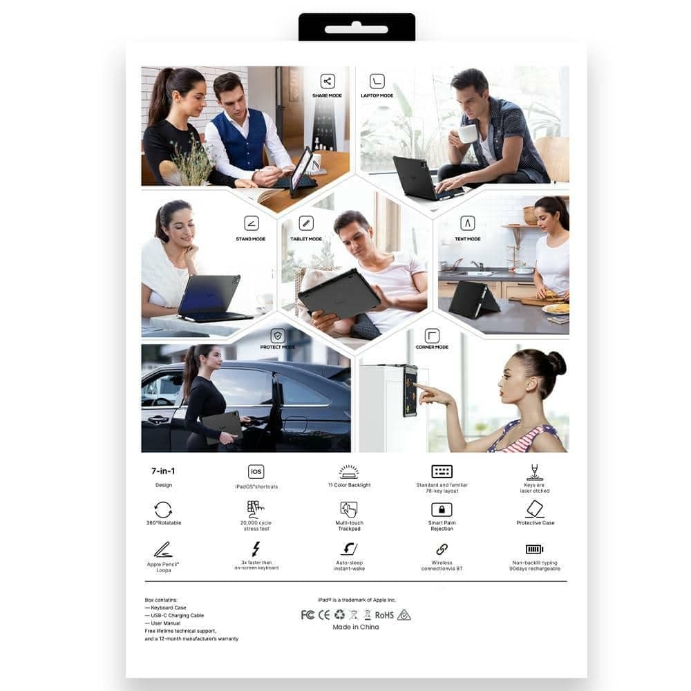 Typecase Flexbook Touch - θήκη για Apple iPad (2025) - Μπλε 20