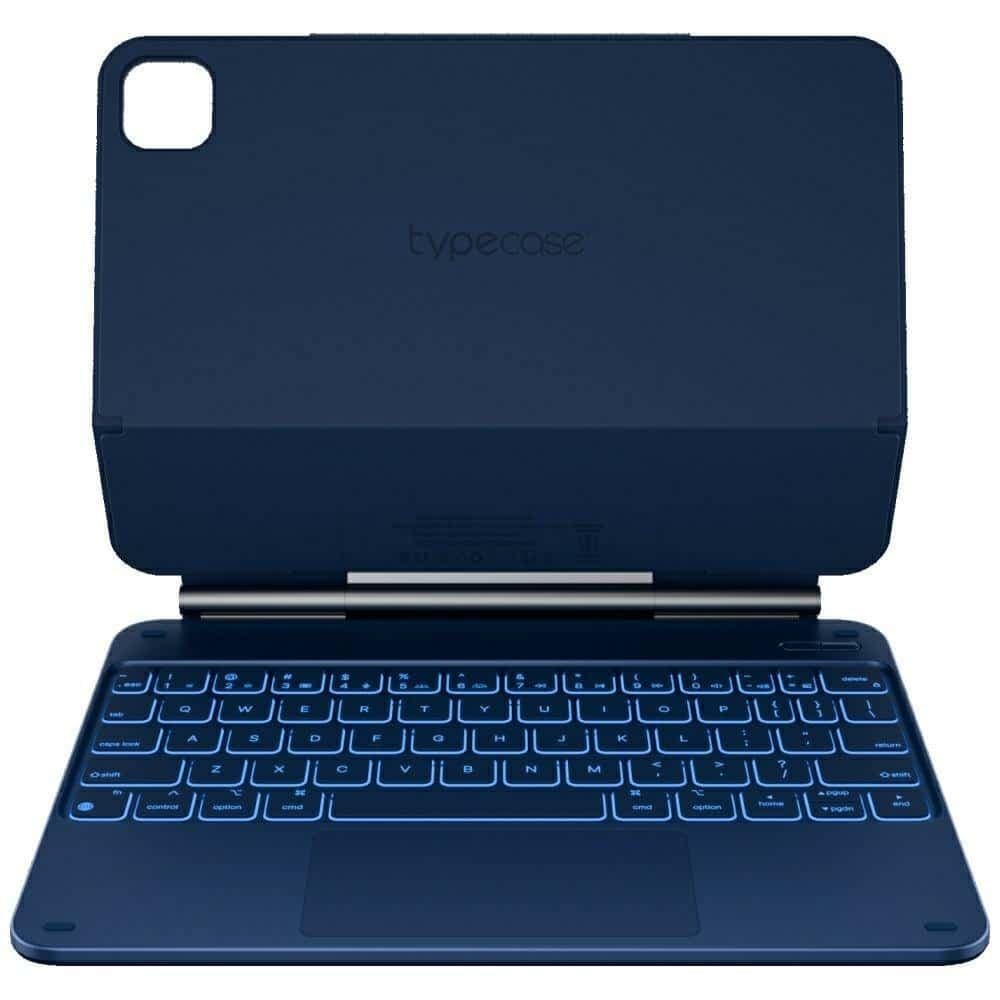 Θήκη Typecase Edge με πληκτρολόγιο για iPad Air 11" 2024/2025 μπλε ειρηνικού