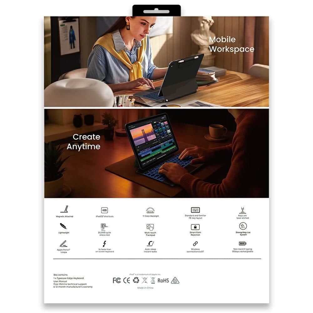 Typecase Typecase Edge - θήκη για Apple iPad Air 13 (2024) / (2025) - Μαύρο 20