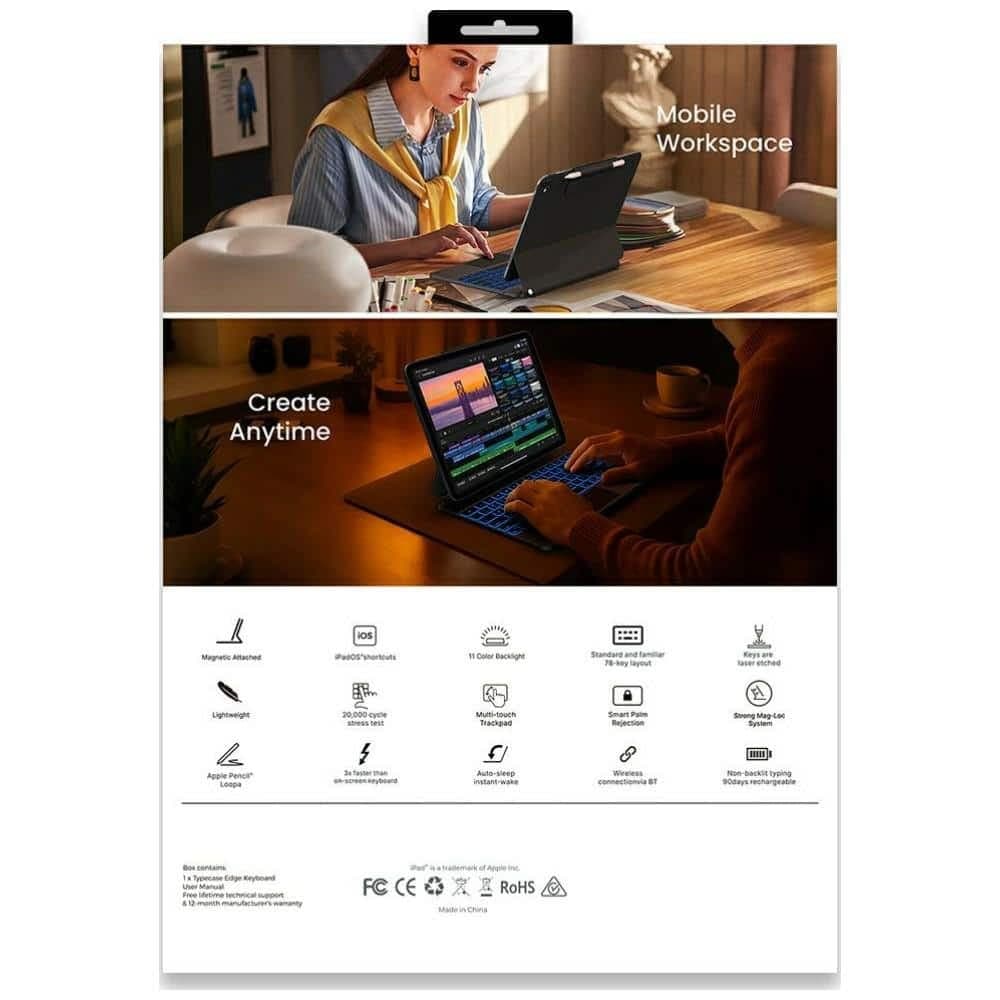 UNBRANDED Typecase Edge - θήκη για Apple iPad Pro 13 (2024) / (2025) - Πολύχρωμο 15