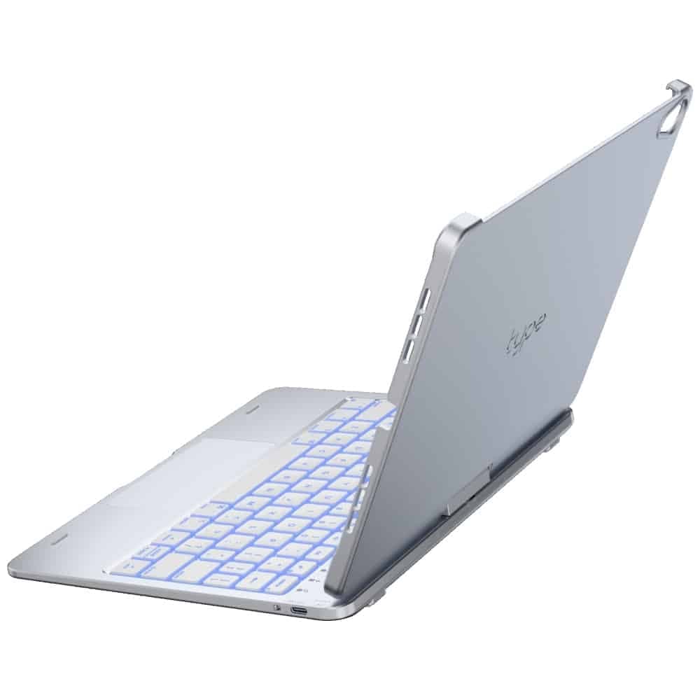 Typecase Flexbook Touch - θήκη για Apple iPad Air 11 (2024) / (2025) - Ασημί 6