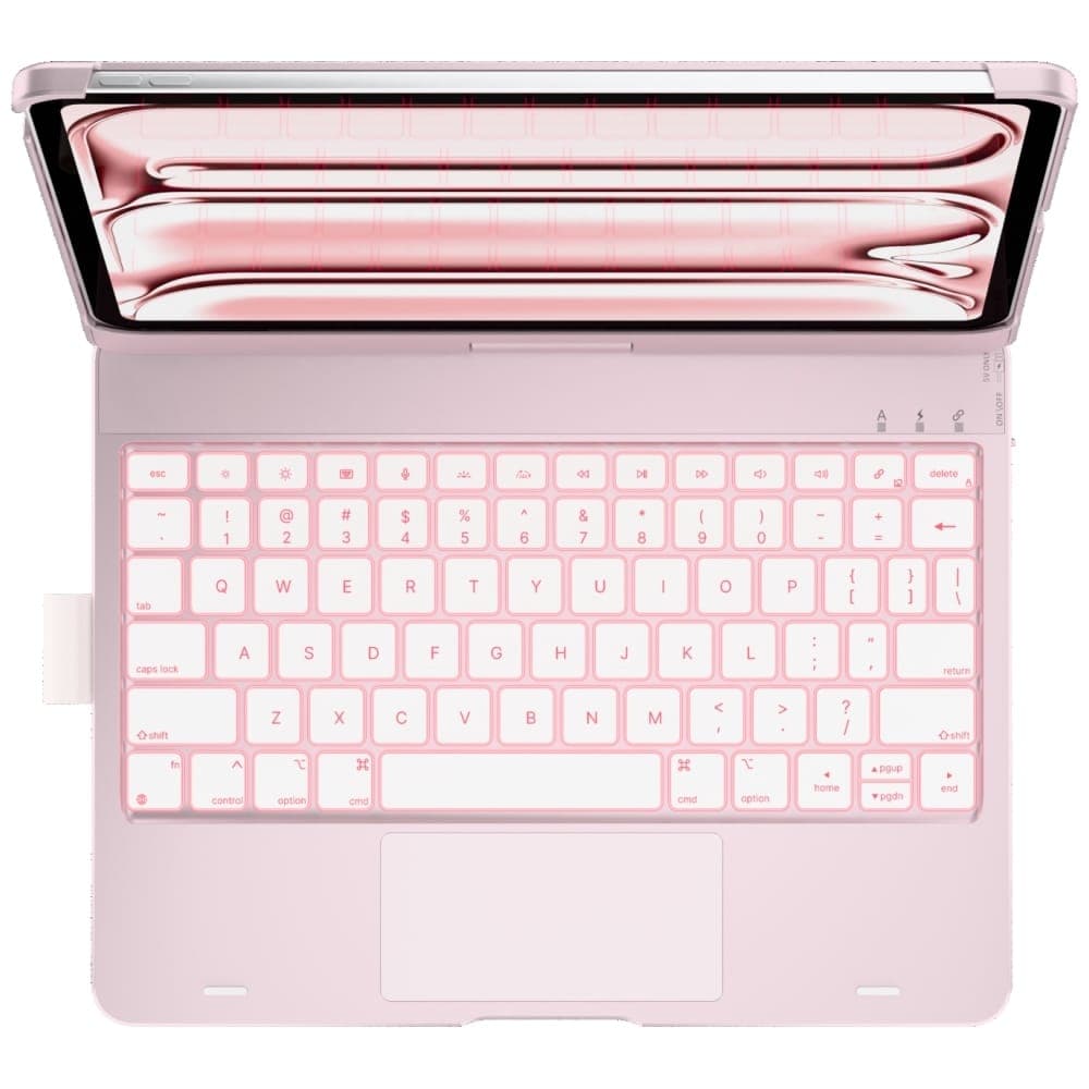 Typecase Flexbook Touch - θήκη με πληκτρολόγιο για Apple iPad Pro 11 (2024) / (2025) - Ροζ 12