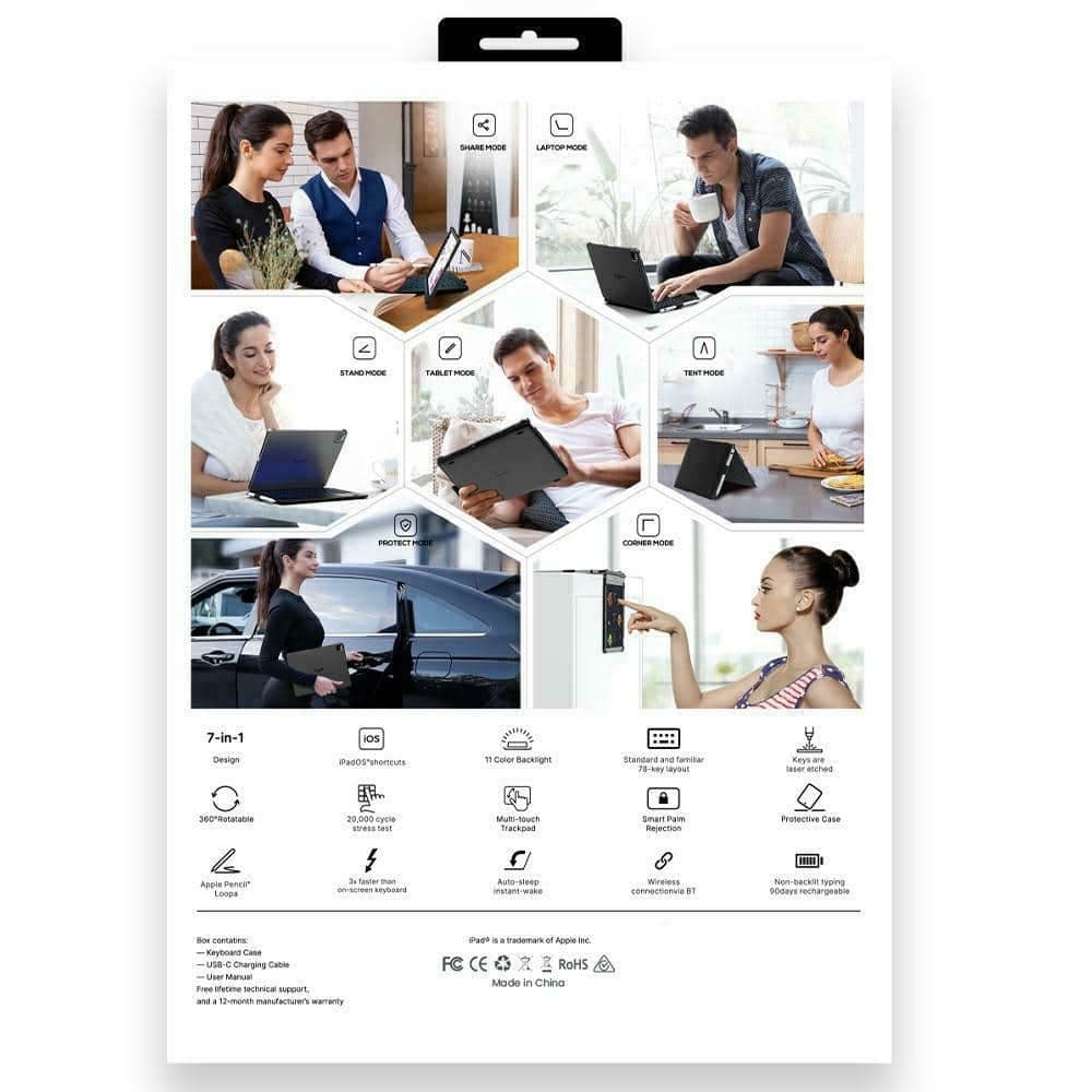 Typecase Flexbook Touch - θήκη για Apple iPad Pro 11 (2024) / (2025) - Μωβ 16