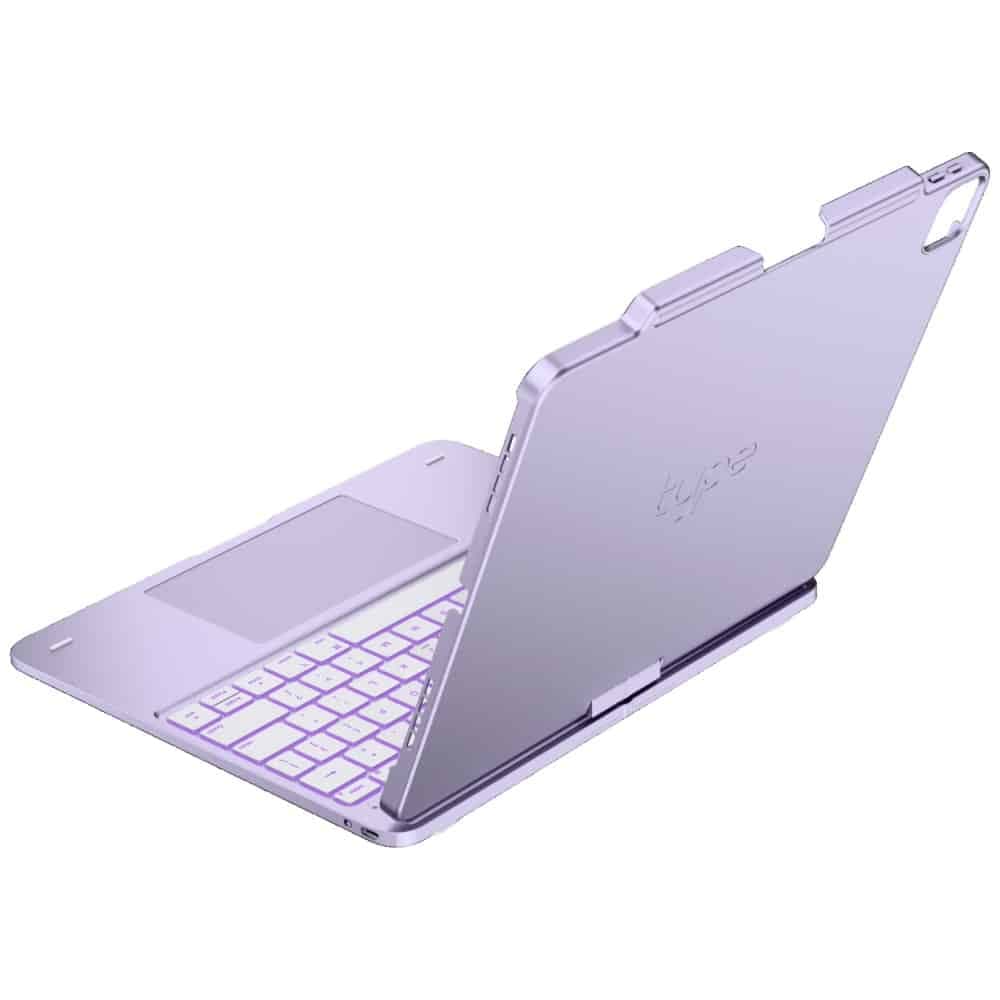 Typecase Flexbook Touch - θήκη με πληκτρολόγιο για Apple iPad Air 13 (2024) / (2025) (2026) - Μωβ 3