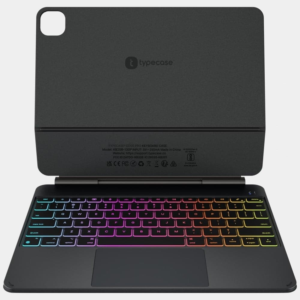Typecase Edge Pro - Θήκη για Apple iPad Pro 13 (2024/2025) με πληκτρολόγιο - Μαύρο 8