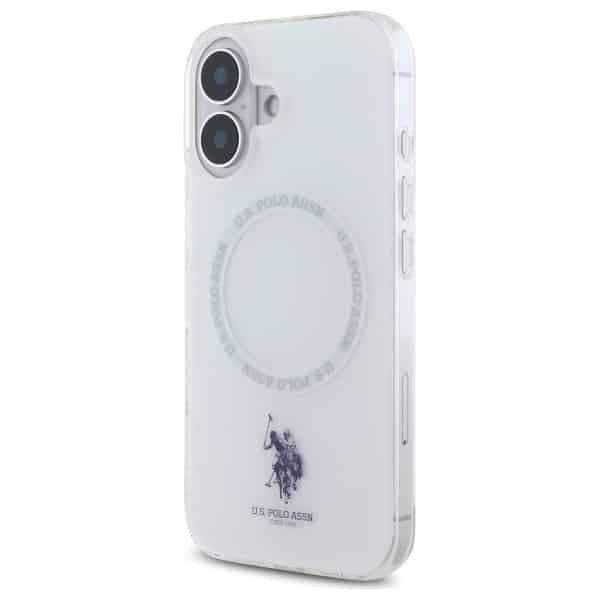 U.S. Polo Assn. IML Ring MagSafe - θήκη για Apple iPhone 16 - Λευκό 2