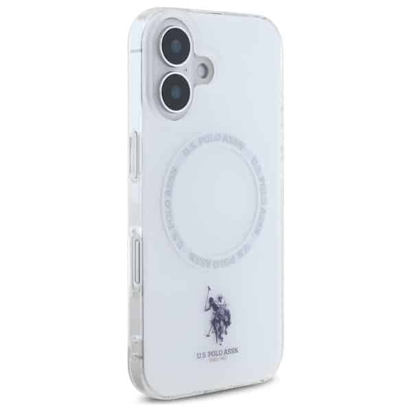 U.S. Polo Assn. IML Ring MagSafe - θήκη για Apple iPhone 16 - Λευκό 4