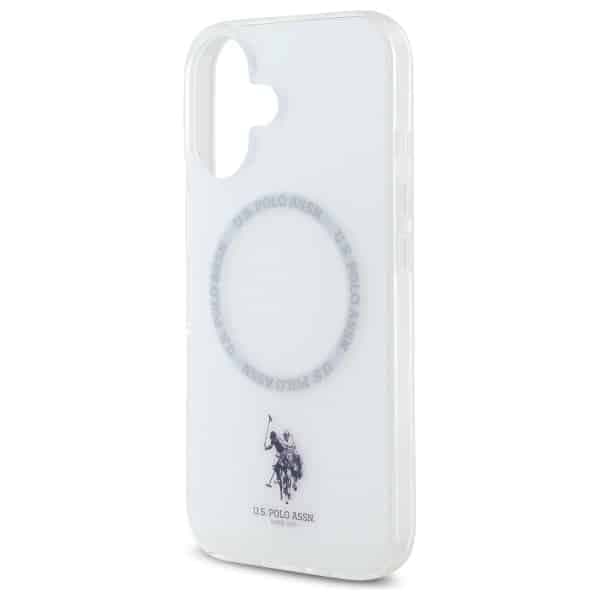 U.S. Polo Assn. IML Ring MagSafe - θήκη για Apple iPhone 16 - Λευκό 6