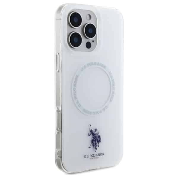 U.S. Polo Assn. IML Ring MagSafe - θήκη για Apple iPhone 16 Pro Max - Λευκό 4