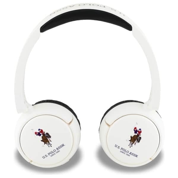 Ακουστικά Bluetooth US Polo USHPV6PUNH λευκά με λογότυπο DH 3