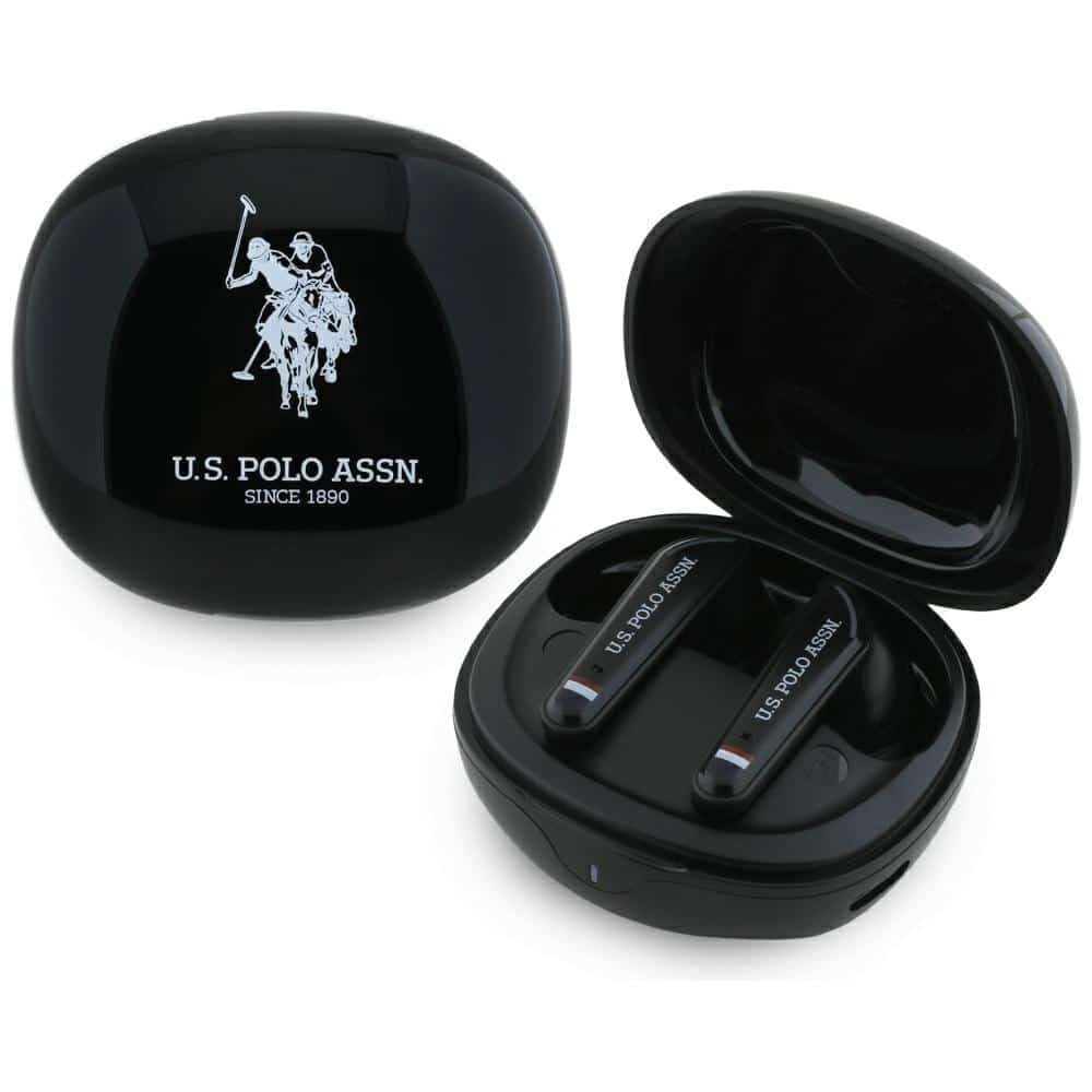 Ακουστικά TWS US Polo DH Logo Docking Station μαύρο