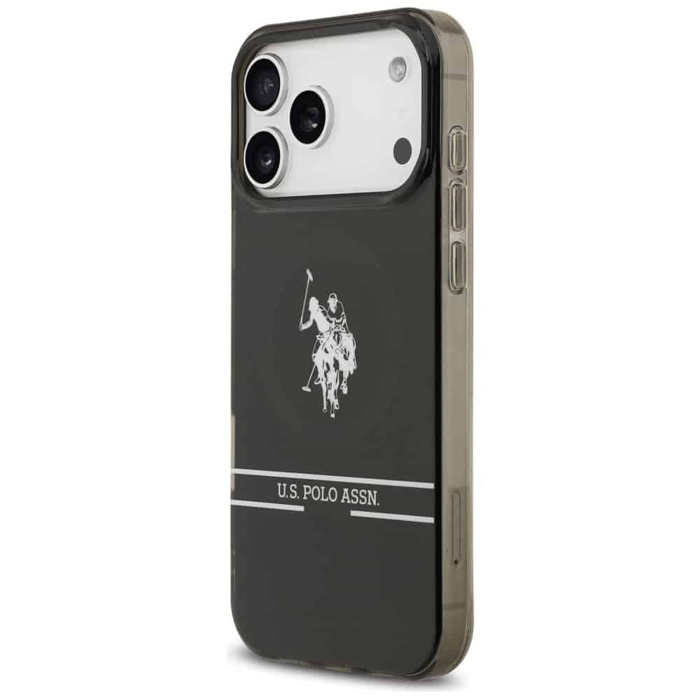 U.S. Polo Assn. US Polo DH και Λογότυπο Bottom Stripe MagSafe - θήκη για Apple iPhone 17 Pro Max - Μαύρο 2