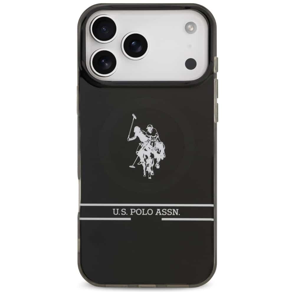 U.S. Polo Assn. US Polo DH και Λογότυπο Bottom Stripe MagSafe - θήκη για Apple iPhone 17 Pro Max - Μαύρο 3