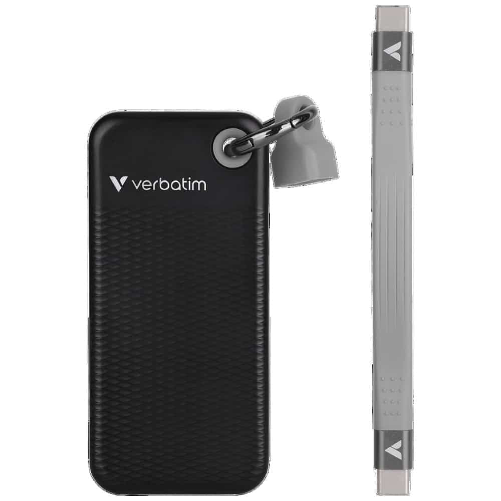 Εξωτερικός Δίσκος Verbatim Pocket SSD 128GB USB-C 3.2 Gen.2 Μαύρο και Γκρι 32432 2