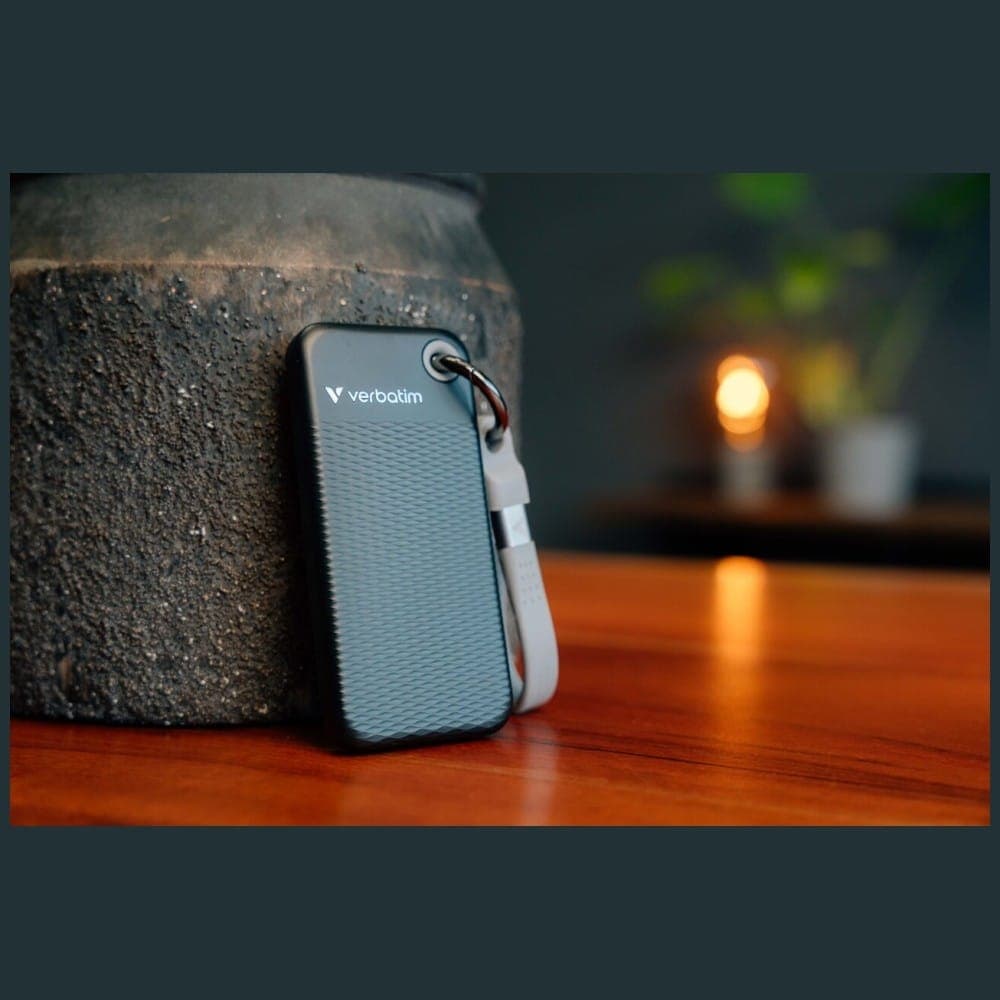 Εξωτερικός Δίσκος Verbatim Pocket SSD 128GB USB-C 3.2 Gen.2 Μαύρο και Γκρι 32432 4