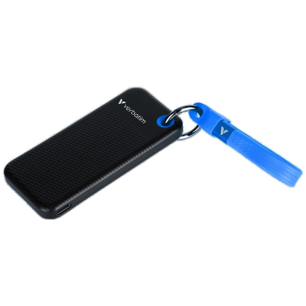 Εξωτερικός δίσκος Verbatim Pocket SSD 128GB USB-C 3.2 Gen.2 Μαύρο και Μπλε 32433 2