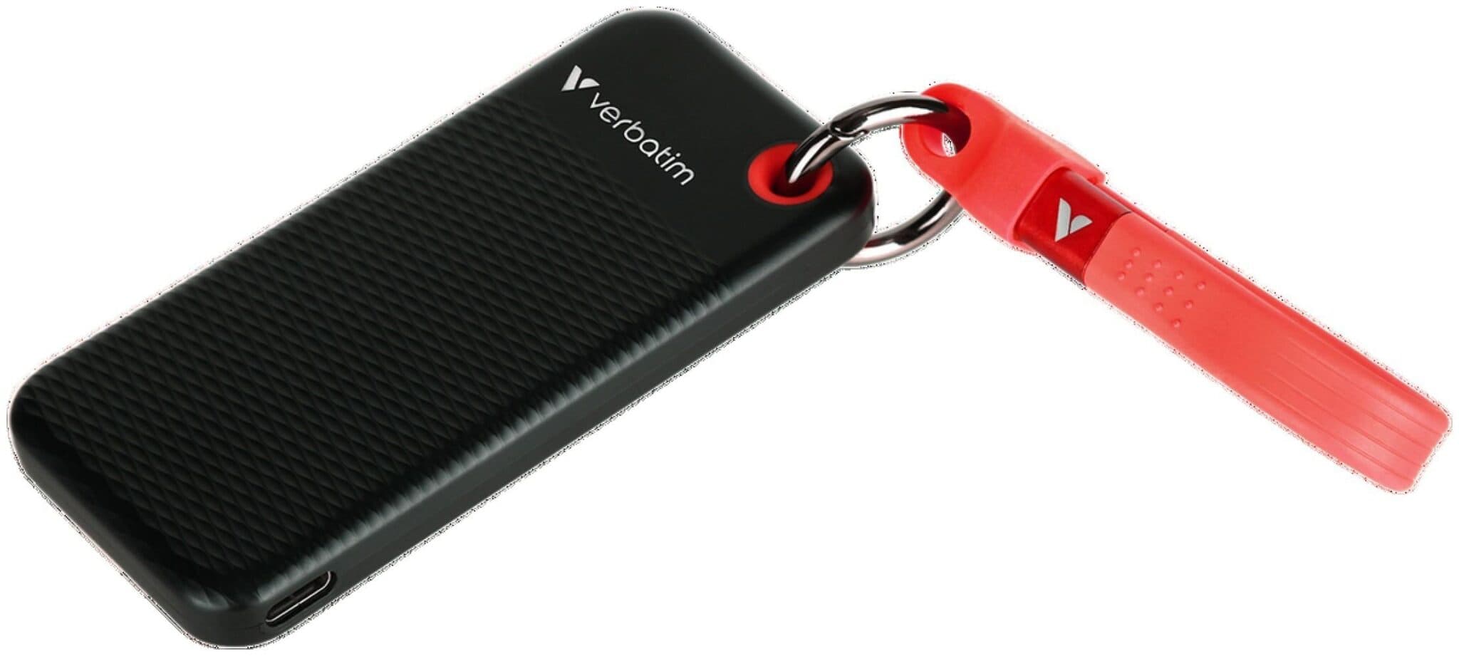 Εξωτερικός Δίσκος Verbatim Pocket SSD 128GB USB-C 3.2 Gen.2 Μαύρο και Κόκκινο 32434 3