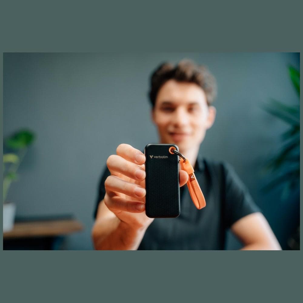 Εξωτερικός Δίσκος Verbatim Pocket SSD 128GB USB-C 3.2 Gen.2 Μαύρο και Πορτοκαλί 32435 5