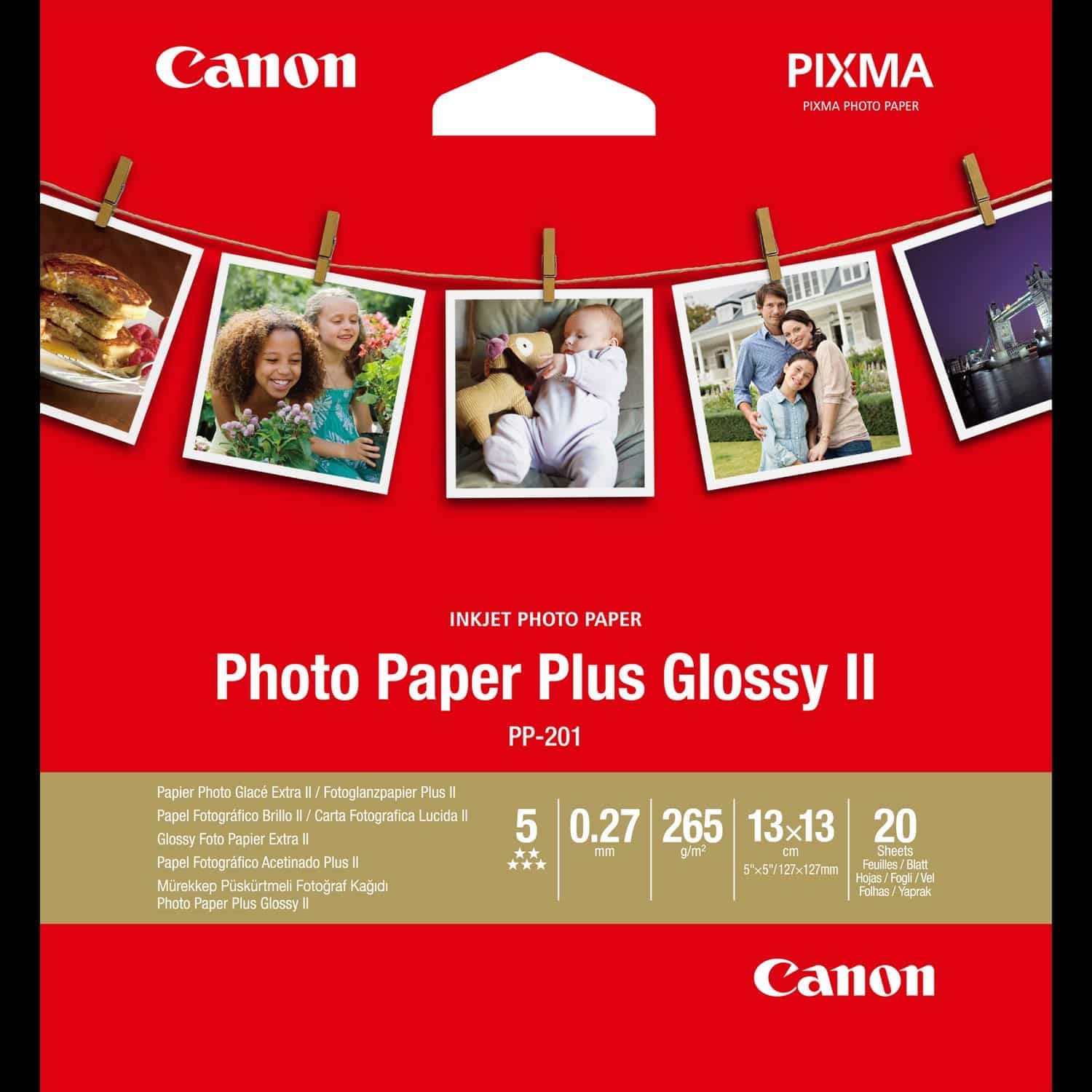 CANON PAPER PP-201 Square (5x5 inch) 20