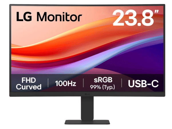 LG 24U421A-B Curved Monitor 100Hz USB-C