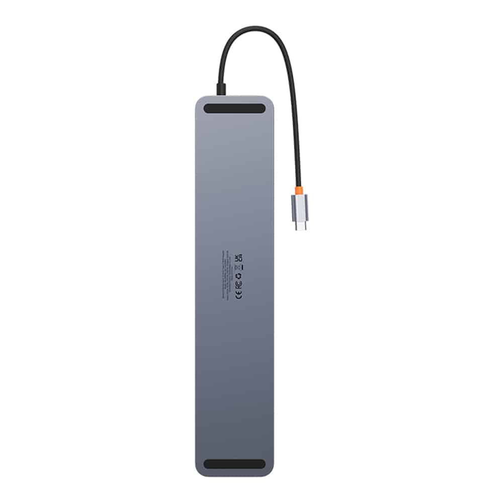Baseus Hub EliteJoy Gen2 (WKSX030213) Προσαρμογέας Type-C σε HDMI x 2, USB 3.0 x 3, DP, SD/TF, RJ45, Jack, Μαύρος 6