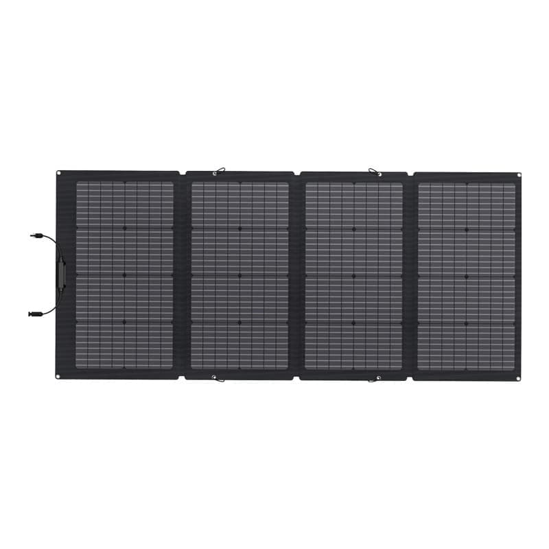 ECOFLOW Φωτοβολταϊκό Πάνελ 220W, Διπλής Όψης, Αδιάβροχο, Μαύρο