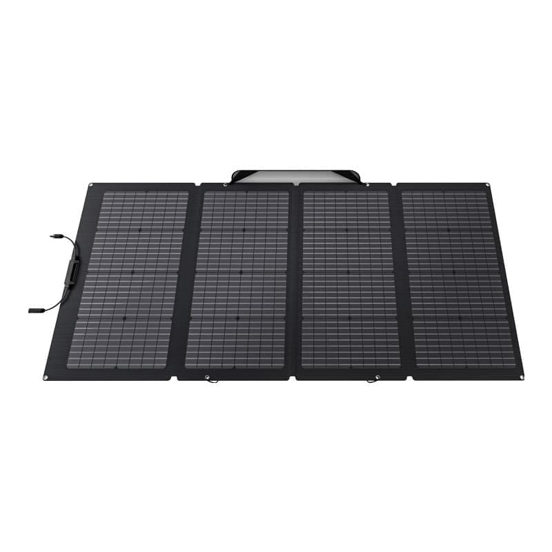 ECOFLOW Φωτοβολταϊκό Πάνελ 220W, Διπλής Όψης, Αδιάβροχο, Μαύρο 2