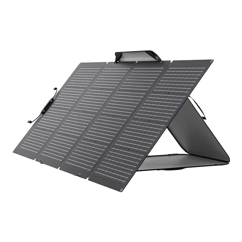 ECOFLOW Φωτοβολταϊκό Πάνελ 220W, Διπλής Όψης, Αδιάβροχο, Μαύρο 4