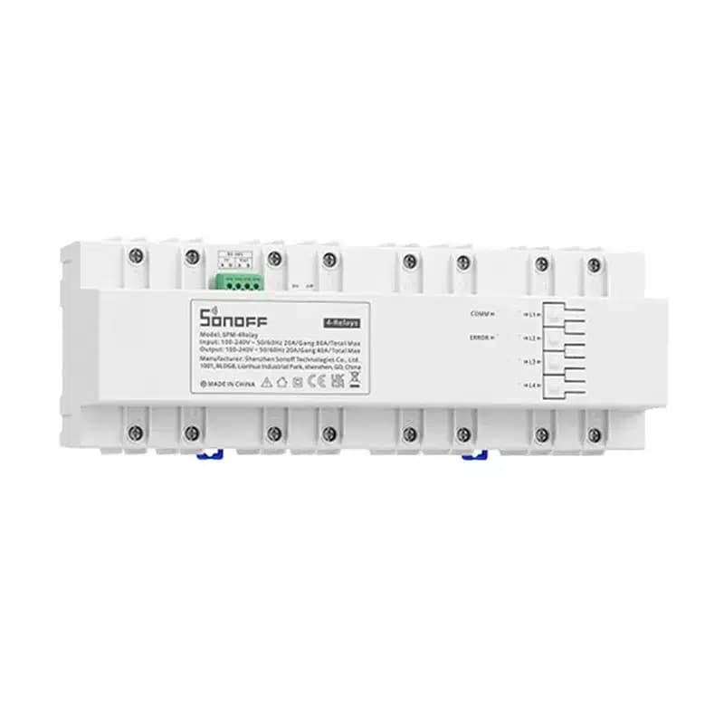 SONOFF SPM-4Relay Έξυπνος Διακόπτης WiFi, 4 x 20A, Λευκό 3