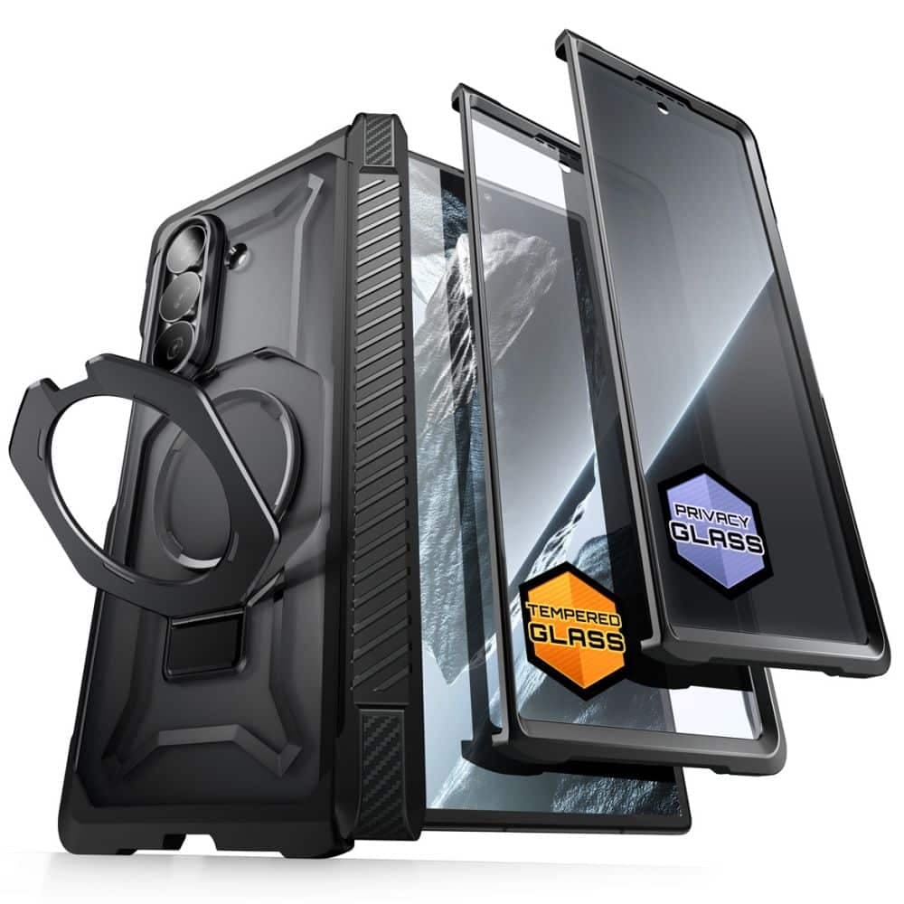 ΘΗΚΗ SUPCASE UB GRIP MAGSAFE GALAXY Z FOLD 8 2-ΣΕΤ ΜΑΥΡΗ 2