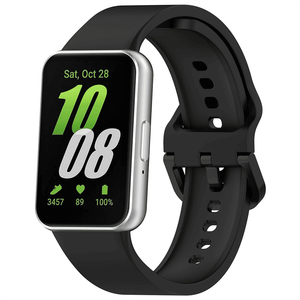 Techsuit W086 Λουράκι Ρολογιού για Samsung Galaxy Fit3, Μαύρο