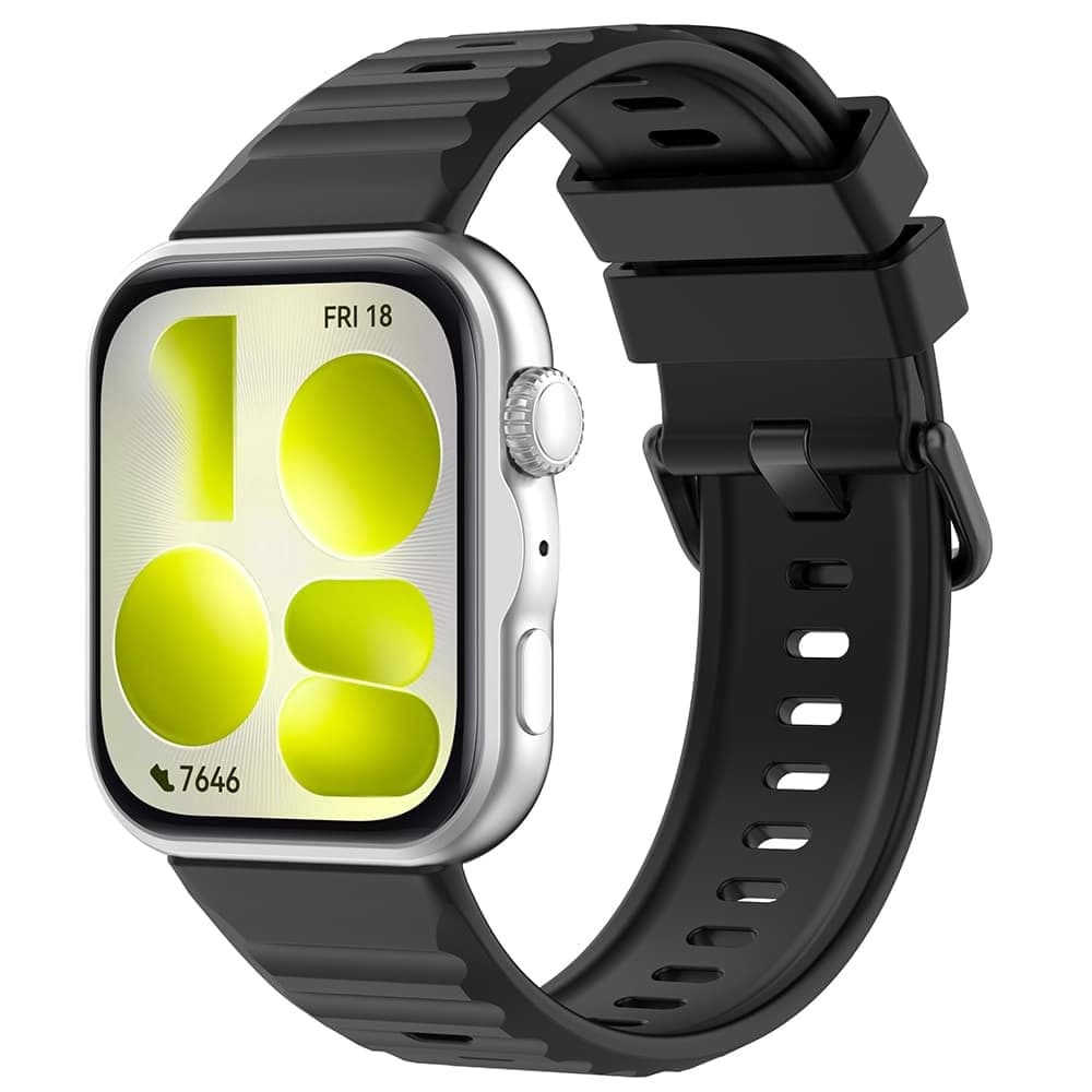 Techsuit W082 Λουράκι Ρολογιού για Huawei Watch Fit 5 Pro, Μαύρο