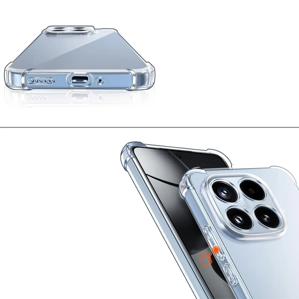 Techsuit - Αντικραδασμική διαφανής σιλικόνη - Xiaomi 17T - Διαφανής 4