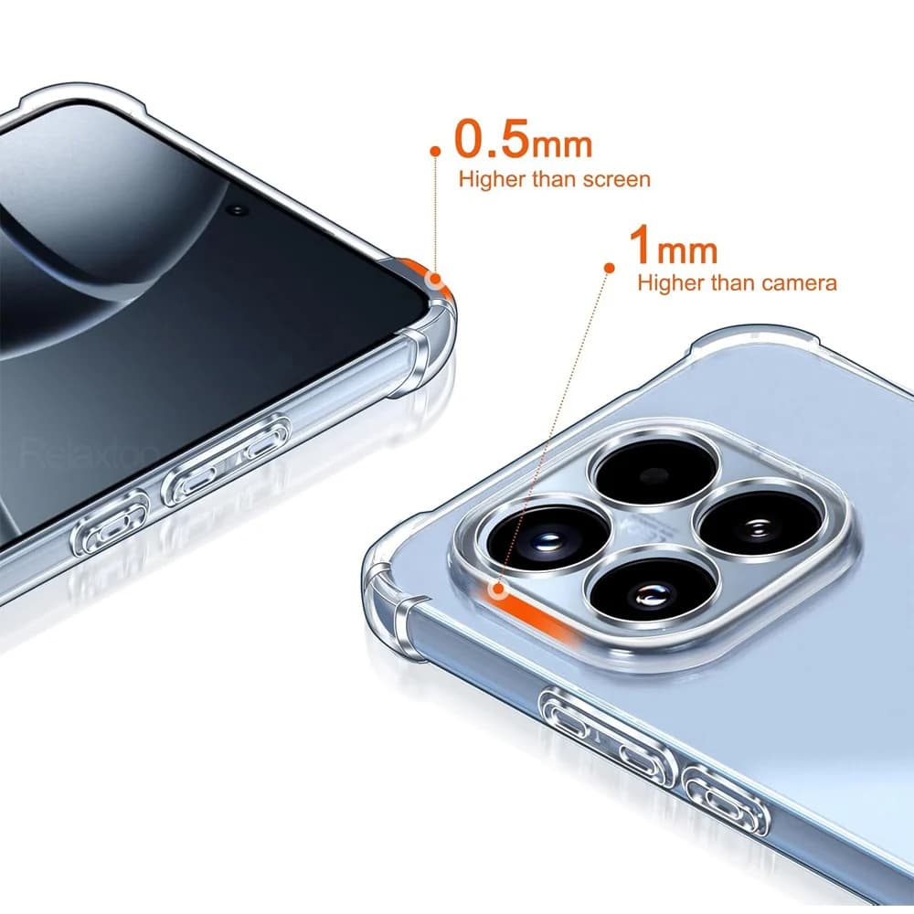 Techsuit - Αντικραδασμική διαφανής σιλικόνη - Xiaomi 17T - Διαφανής 5