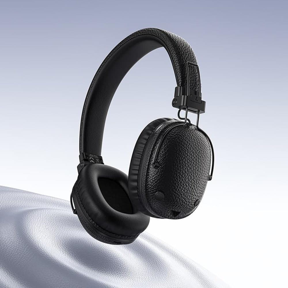 Borofone BO34 Ασύρματα Ακουστικά Suenos, Bluetooth V5.4, 32 Ώρες Αναπαραγωγής, Γρήγορη Φόρτιση, Δέρμα PU, Μαύρο 4