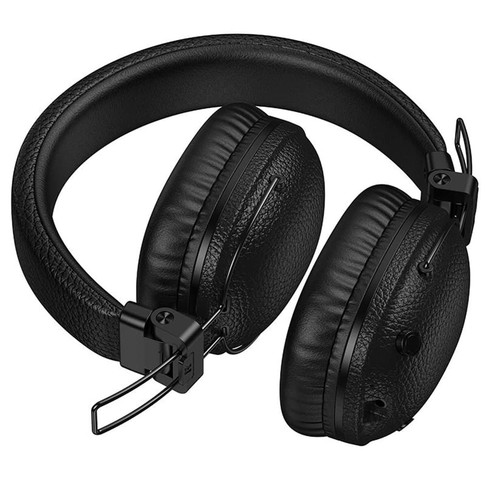 Borofone BO34 Ασύρματα Ακουστικά Suenos, Bluetooth V5.4, 32 Ώρες Αναπαραγωγής, Γρήγορη Φόρτιση, Δέρμα PU, Μαύρο 3